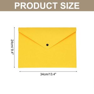 Carpeta de Archivo A4 de Fieltro Suave para Oficina con Logotipo Personalizado, Cierre a Presión, Organizador de Documentos para Regalos de Bienvenida - Product Image 2