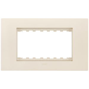 Vimar Wall Plate 150x91mm Beige <b>Plastic</b> <b>Frame</b> For Electrical Outlets - Product Image 1