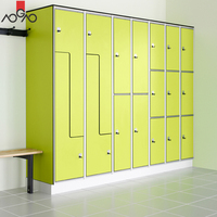 Casiers de gym et de fitness AOGAO en stratifié compact avec serrure à clé, 6 portes, étanches et ignifuges, Guangdong