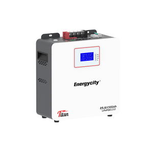 แบตเตอรี่เก็บพลังงานแสงอาทิตย์แบบติดผนัง 100Ah 25.6V สามารถต่อพ่วงกันได้ สำหรับระบบออฟกริด พร้อมกำลังขับ 0-5kWh มาตรฐาน IP21 - Product Image 1