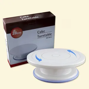 Cake Turntable Roterende Stand Taart Decoreren Draaitafel Bakken Tool Plastic Taart Plaat Draaitafel Anti-Slip