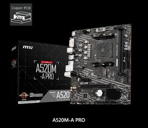 Tarjeta Madre MSI A520M-A PRO AM4 para AMD Ryzen Serie 5000/4000G/3000, DDR4, M.2, PCIe 3.0, 4K, HDMI, Micro ATX - Product Image 5