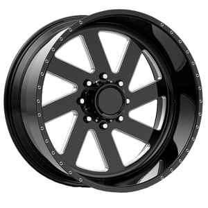Jantes forgées en alliage, concaves profondes, argent/noir poli, pour camion tout-terrain, 20, 22, 23, 26 pouces, 4, <span class=keywords><strong>5</strong></span>, 6 ou 8 trous, pour Ford - Product Image 1