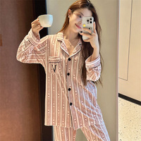 Ensemble de pyjama en velours respirant de luxe léger Haute Couture, style Instagram, pour femme, confortable comme un île, idéal pour se détendre
