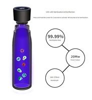 Botol Air Stainless Steel Pintar Anti Karat dengan Pembersihan UV Otomatis, Ramah Lingkungan, Desain Mewah Modern, Hadiah Bisnis, Termal 24 Jam