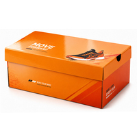 Boîtes d'emballage pour chaussures en carton ondulé en gros, personnalisées avec logo imprimé, pliables, rigides, en carton, brillantes, à ouverture rabattable