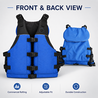 Gilet de sauvetage commercial 150N pour rafting en eaux vives, en Oxford 600D, réglable, pour kayak et sauvetage aquatique