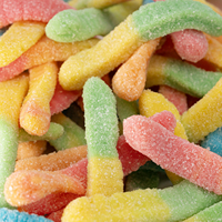 Bonbons Gélifiés en Gros de l'Usine Chinoise : Mélange de Saveurs de Fruits 3D et 4D, Bonbons Gélifiés Aigres en Forme de Vers, Bonbons Gélifiés