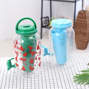 3.8l Custom Drinkware <b>Drinking</b> <b>Plastic</b> Juice Water Kettle and Beer Barrel Cooler Jug Jar Bottle with 4 <b>Cups</b> Faucet Handle - Product Image 3