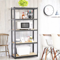 Étagère de rangement pour garage BLUEHILL 180x90x40cm, unité d'étagère à 5 niveaux sans boulons