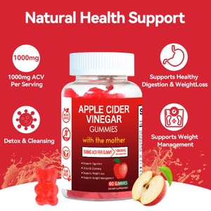 Chinaherbs Gummies au Vinaigre de Cidre de Pomme Minceur ACV Vitamines B9 & B12 Métabolisme Rapide Amincissement Brûle-Graisse Complément Perte de Poids - Product Image 2