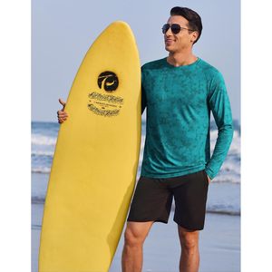 Camiseta de Protección Solar de Manga Larga para Hombre FOXA, UPF 50+, Secado Rápido, Ligera, para Pesca, Playa y Natación, Verde - Product Image 6