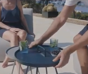 Commercio all'ingrosso moderna elegante salotto moderno Italia design <span class=keywords><strong>In</strong></span> movimento Beistelltisch divano ad angolo laterale <span class=keywords><strong>in</strong></span> metallo da tavolo e tavolo da caffè - Product Image 6