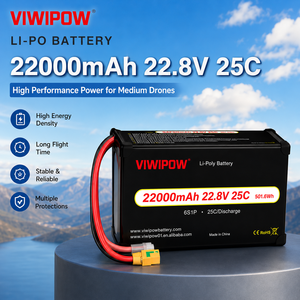 Batterie LiPo haute performance 22000mAh 22.8V 25C 3.8V haute tension pour drone agricole avec temps de vol long - Product Image 1