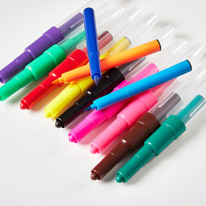 New Product Creative Painting DIY Airbrush Pen <strong>Colored</strong> Blow Pen Mini Watercolor Blow Marker Pen - Product Image 2