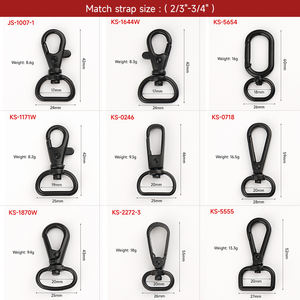 13mm 1/2 Inch Small Black Lobster <strong>Snap</strong> <strong>Hook</strong> for Purses Bags <strong>Lanyard</strong> - Product Image 4