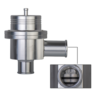 Soupape de décharge de dérivation universelle en aluminium de haute qualité 25MM/34MM pour toutes les voitures Turbo argent - Product Image 6
