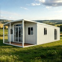 Bâtiment modulaire en conteneurs de 30 pieds, bureau alimenté à l'énergie solaire, atelier, cabane, structure préfabriquée portable