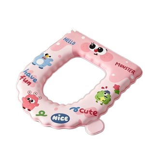 Sticky Toilet <b>Mat</b> Plastic Single-piece Set Waterproof Home Use Full Coverage Design - Product Image 1