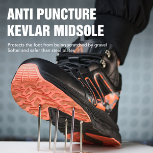 AOYU OEM Bottes <span class=keywords><strong>de</strong></span> travail <span class=keywords><strong>d</strong></span>'hiver en toile verte <span class=keywords><strong>de</strong></span> haute qualité, coupe mi-haute, style jogger, avec embout <span class=keywords><strong>de</strong></span> sécurité en <span class=keywords><strong>acier</strong></span> et doublure en fourrure, anti-<span class=keywords><strong>d</strong></span>érapantes - Product Image 4