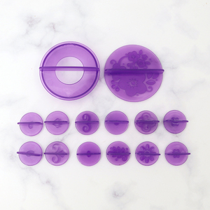 Ensemble d'outils de cuisson en plastique gaufré imprimé directement en usine, 14 pièces, sucre tourné, outil de meulage pour la <span class=keywords><strong>pâtisserie</strong></span> et la cuisine - Product Image 2