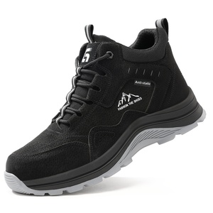 Chaussures de sécurité Guyisa antistatiques, imperméables, à tige haute, en cuir microfibre, ESD, pour atelier, station-service, salle blanche - Product Image 3