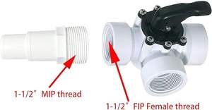 SPX1091Z7 SPX1091Z4 Adaptateur de tuyau combiné de remplacement pour écumoire à large bouche <span class=keywords><strong>Hayward</strong></span> et distributeur de chlore - Product Image 5