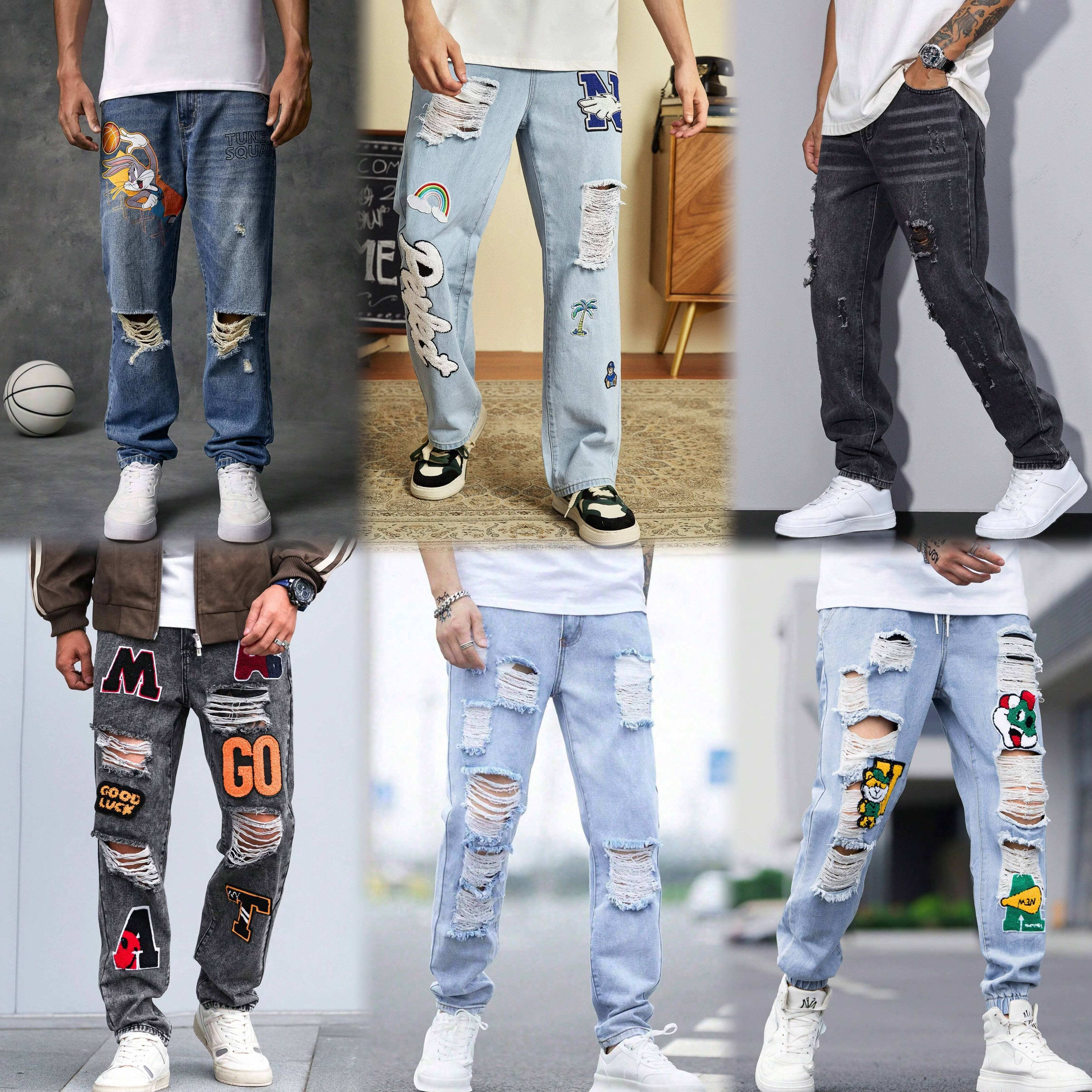 venta de jeans rotos para hombres que reinicia su declaración de