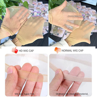 Nouveau Bonnet Résille Ultra-Fin HD Transparent Couleur Personnalisée Bonnets Transparentes Fines pour la Fabrication de Perruques