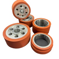Roue en caoutchouc silicone anti-huile et anti-usure pour un fonctionnement stable des équipements de transport et de manutention en atelier