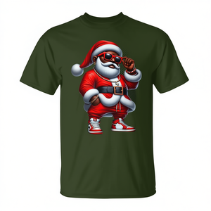 Camiseta Cool Hip Hop Santa Christmas, diseño de estilo callejero, unisex, talla para adultos - Product Image 2