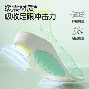Flat Feet Shoes Comfortable Anti-Pain Long Standing Sweat-Absorbing Odor-Resistant Gel <b>Insoles</b> - Product Image 3
