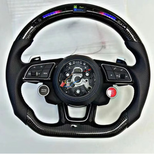 Volant LED en fibre de carbone véritable pour Audi A3 A4 B9 A5 RS3 RS4 RS5 S3 S4 S5, compatible avec les modèles TT R8 RS5 RS6 RS7, nouvelle version améliorée - Product Image 6