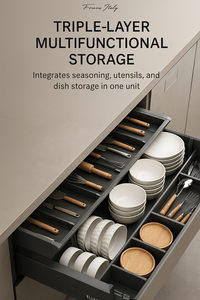 Elle Casa mềm đóng thép không gỉ Tủ lưu trữ với ngăn kéo hộp giỏ mềm đóng ngăn kéo - Product Image 5