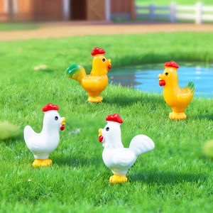 Adornos Colgantes Miniatura: Muñeco Creativo de <span class=keywords><strong>Pollito</strong></span> Divertido para Decoración de Jardinería y Paisajismo DIY - Product Image 3