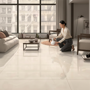 Marfile Beige Foshan JBN 60x120 azulejo de porcelana brillante esmaltado para pared Interior piso sala de estar Hotel diseño Popular - Product Image 6