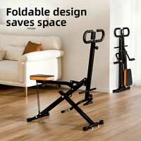 Appareil de fitness multifonctionnel pliable Lingxi pour entraînement abdominal et de la taille, type simulateur d'équitation