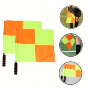 Drapeau d'arbitre de football à carreaux de haute qualité pour entraînement et matchs en extérieur, vente en gros, approvisionnement direct - Product Image 2