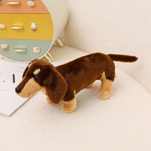 MEIWEN Peluche Chien Saucisse Adorable, Rembourrage Coton PP Ultra Doux, Poupée Confort de Haute Qualité <span class=keywords><strong>pour</strong></span> Enfants, Tous Âges, Personnalisable 18cm - Product Image 3