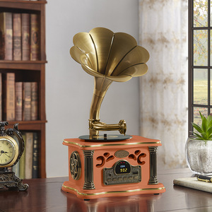 Multi Function Portable Gramophone <b>Speaker</b> With FM Radio For Home Car Use <b>USB</b> TF Card Slot Plastic Material Compact Design - Product Image 3