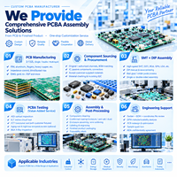 Layanan Prototipe PCB Cepat Siap Pakai PCBA, Manufaktur Kontrak Elektronik OEM