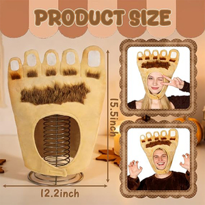 Nouveau Chapeau de Bigfoot au Design Créatif Personnalisable, Costume de Monstre Sasquatch, Cadeaux Drôles et Bizarres pour Halloween et Fêtes Cosplay - Product Image 2
