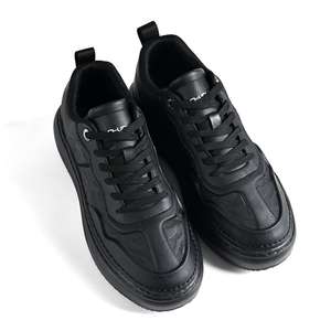 Scarpe da Chef CHUDUN con Lacci, Antiscivolo, Impermeabili, Anti-odore, Leggere, Nere, in Pelle, Stile Casual, per Catering, con Suola in EVA - Product Image 1