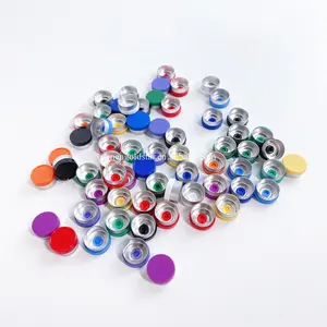 Custom pharmaceutical vial plastic cap 10ml clear glass injection vials flip caps with rubber