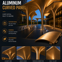 Panel de Aluminio Sólido Perforado Curvo, Patrón Personalizado, Panel de Aluminio Doblado, Material de Revestimiento Decorativo para Columnas y Techos Interiores