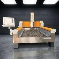 Pompa Gearbox Motor 5.5kW Pendingin Air untuk Mesin Router CNC Batu Single Head dengan Panjang Pemotongan Maksimal 2500mm dan Spindle Kecepatan Tinggi untuk Marmer JK