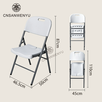 Chaises de Mariage Pliantes Tout Temps Qualité Commerciale HDPE pour Location Événements Extérieurs Réceptions de Jardin
