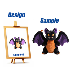Shengye Design Your Company Brand Cute Halloween Child Gift Ghost <b>Toy</b> Squishy Plush Home Decor Custom <b>Stuffed</b> Animal Bat <b>Toy</b> - Product Image 1