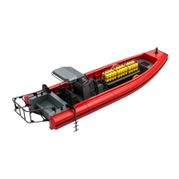 Bateau rapide en aluminium personnalisé de 11 mètres avec flottabilité en mousse de sécurité pour la surveillance et le sauvetage en eau douce et salée