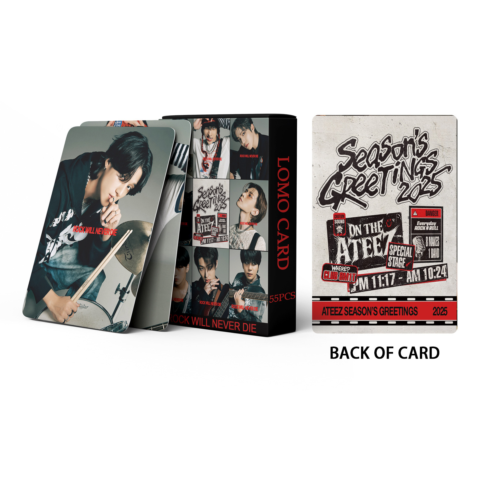 KPOP Lomo Cards - ATEEZ ROCK WILL NEVER DIE Fans Collection